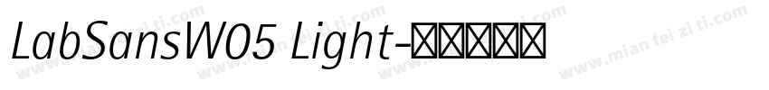 LabSansW05 Light字体转换